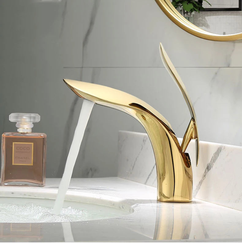 Sundar Rose Gold Waterfall Basin Faucet