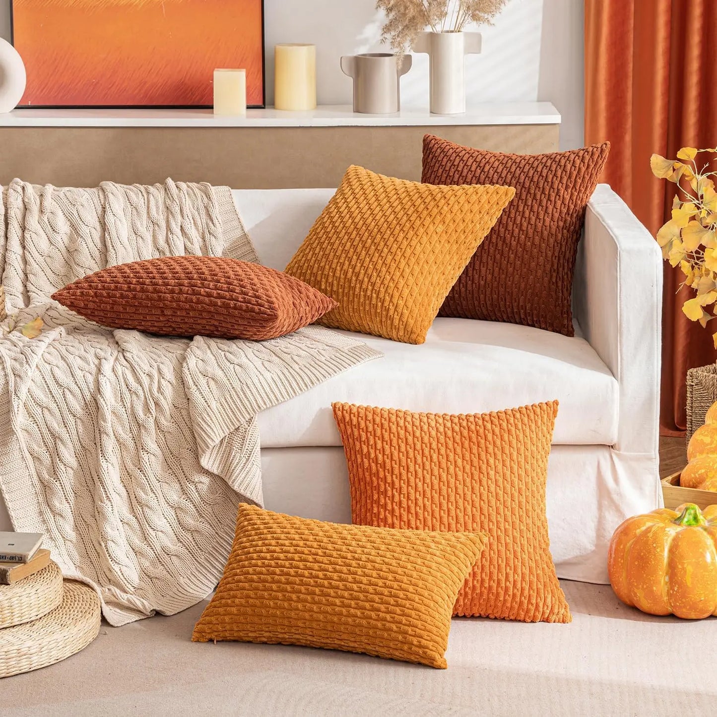 Ljusbo Corduroy Cushion Cover