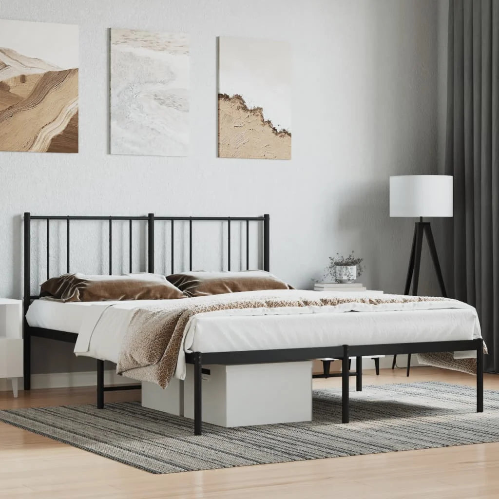 Kallvar Metal Bed Frame with Headboard