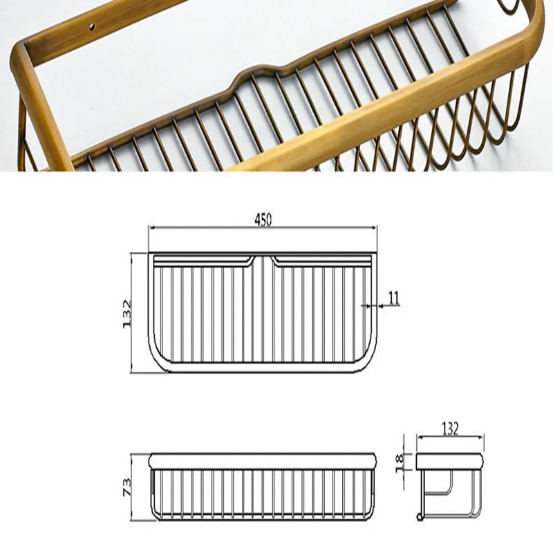Århus Copper Wall Basket
