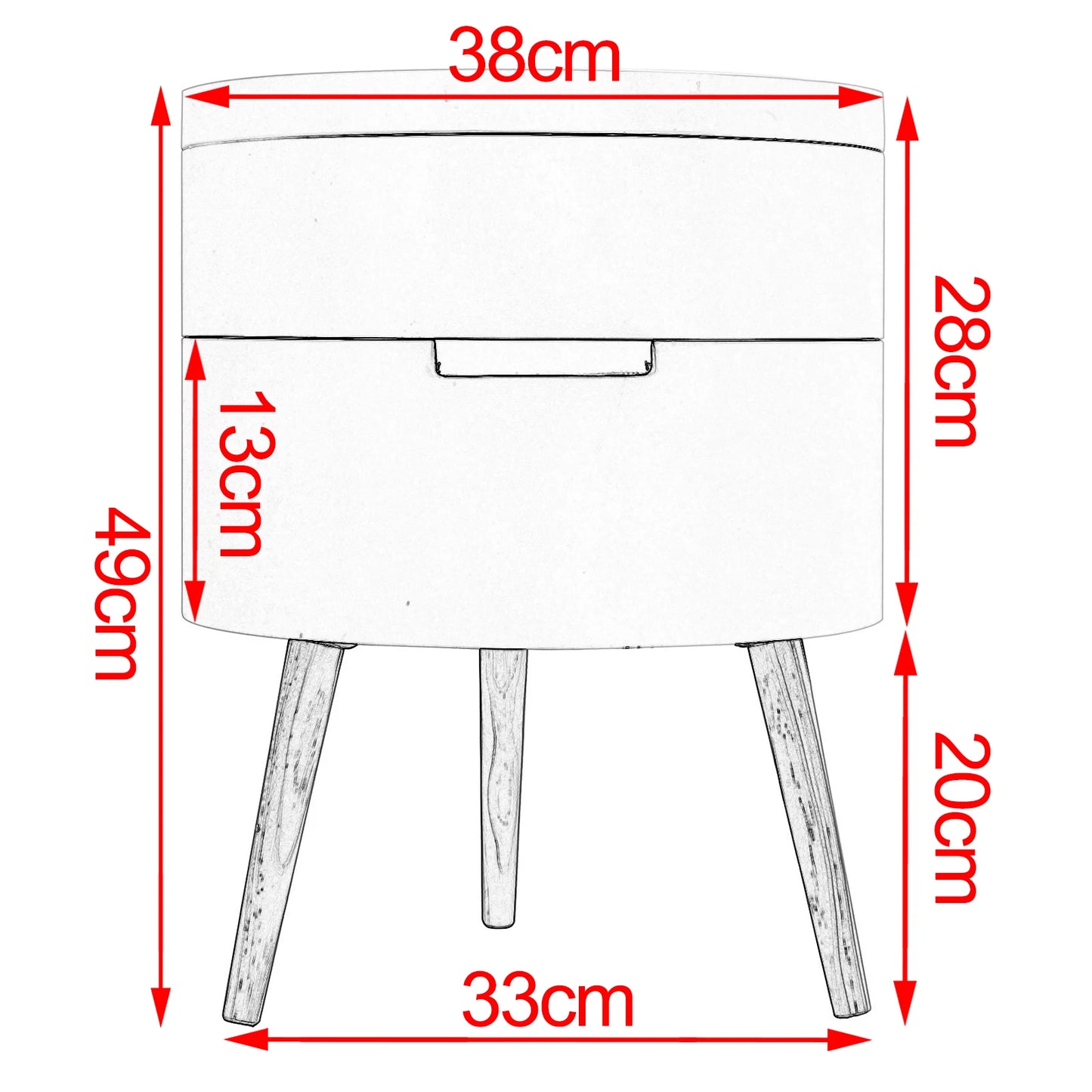 Fjord Storage Nightstand