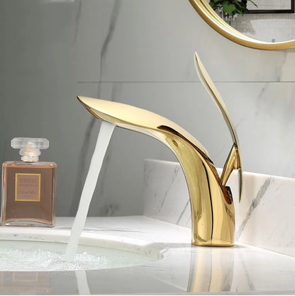 Sundar Rose Gold Waterfall Basin Faucet