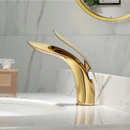 Sundar Rose Gold Waterfall Basin Faucet